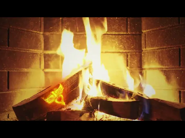 Download MP3 Bon Jovi - I Wish Everyday Could Be Like Christmas (Yule Log Visualizer)