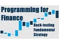 See Description Back-testing our strategy - Programming for Finance with Python