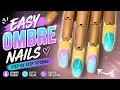 Easy Blue Purple Ombre nail set