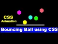 CSS Animation Tutorial in Hindi Bouncing ball effect using CSS CSS Animation Cyber Warriors