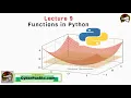 Python Lecture 9 Functions in Python python for beginners in Pashto
