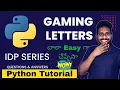 Python IDP Exam Game of Letters Question Answer How Pass test Python Tutorial