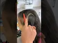 to part a heart shape hair