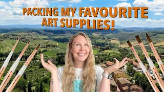 What Watercolour Supplies I Pack For Painting on the Go!