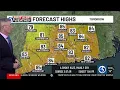 WEATHER Rain tonight then we turn a bit cooler noticeably less humid