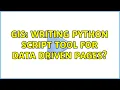 GIS Writing Python script tool for Data Driven Pages