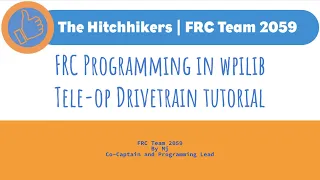 FRC Java Tutorial - WPILib 2022 Command Based Programming Ep 2 Drivetrain Tele-op Joystick Control
