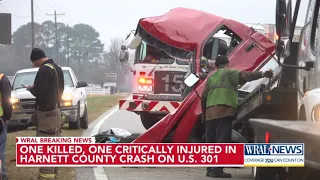One killed one critically injured in Harnett County crash on US-301