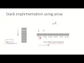 DSA16b - Stack implementation using array