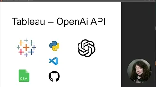 Tableau - OpenAI API Integration by using TabPy Python POC