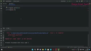 Math Module in Python Pre-defined Module