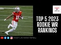 TOP 5 2023 ROOKIE WR RANKINGS with chapters DYNASTY FANTASY FOOTBALL 2023