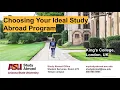 Choosing Your Ideal Study Abroad Program from September 16 2020