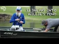 Uncle Si sneaks over to Willies Private Pond for a fish fry at Stones