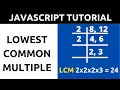 JavaScript Program to find LCM of two numbers Hindi Tutorial
