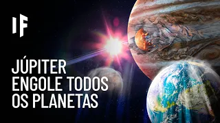 E se Júpiter engolisse todos os planetas do Sistema Solar?