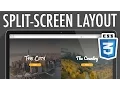 Responsive Split-Screen Layout HTML CSS3 XO PIXEL