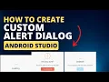 How to Create Custom Alert Dialog in android Studio Kotlin android Custom Dialog