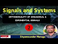 L2 - ORTHOGONALITY OF SINUSOIDAL SIGNALS AND COMPLEX EXPONENTIAL SIGNALS
