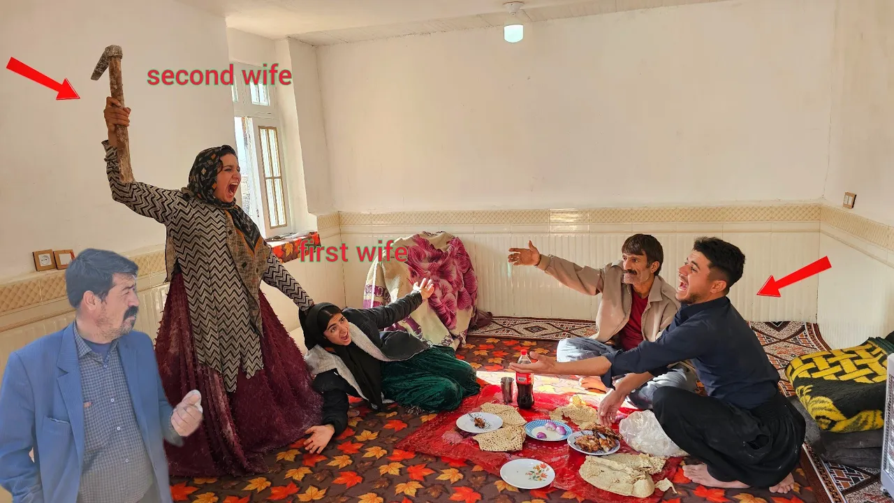 Love and Jealousy:Husband's Anger at Second Wife's Attacks on First Wife After Returning to New Home