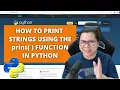 2 How to print strings using the print function in Python Tagalog FREE Python Tutorials