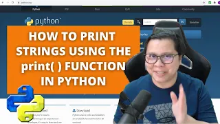 2 How to print strings using the print function in Python Tagalog FREE Python Tutorials