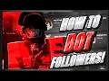 How to bot FOLLOWERS on Roblox Mobile Tutorial