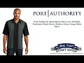 Port Authority Mens Retro Easy Care Wrinkle Resistant Short Sleeve Button Down Camp Shirt S300