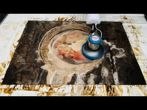 Download MP3 I SURPRISED Carpet Rose dirty mud cleaning - Cleaning RUG satisfy ASMR