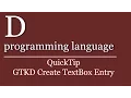 QuickTip - D programming language Tutorial
