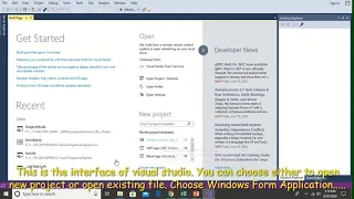 Setting for Visual Basic platform