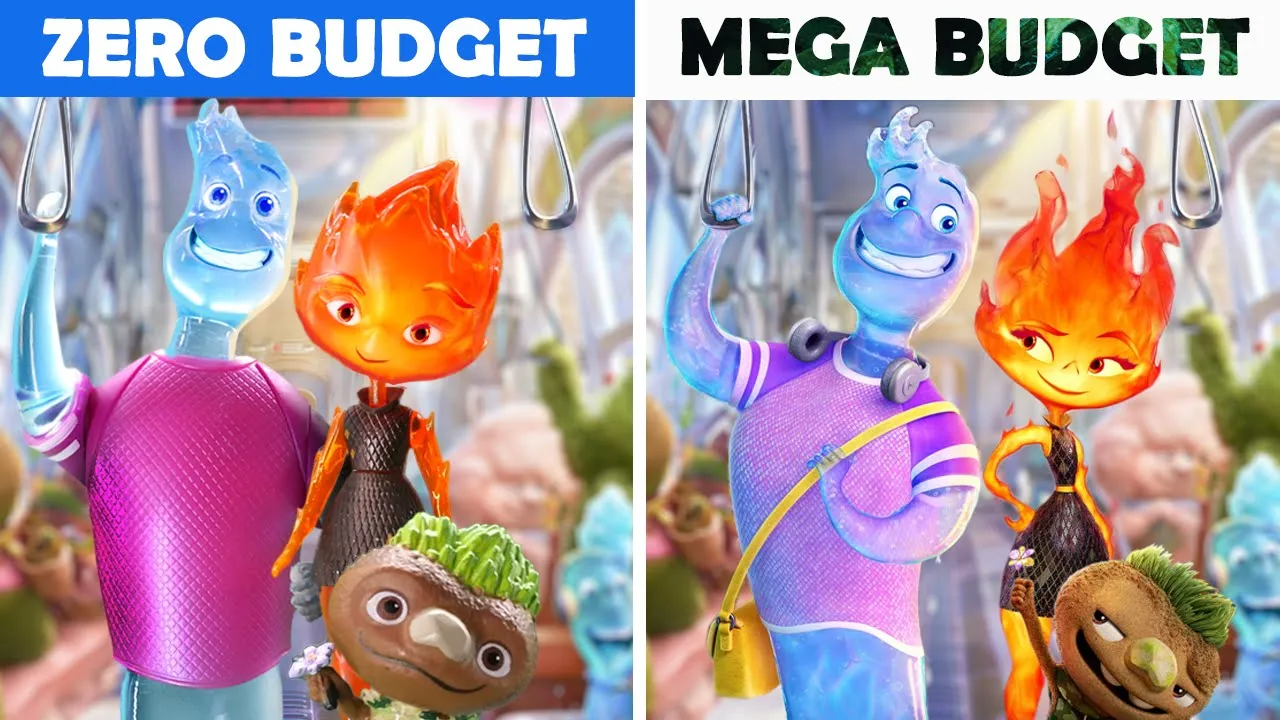 ELEMENTAL ZERO BUDGET!  | Disney Pixar Elemental MOVIE PARODY