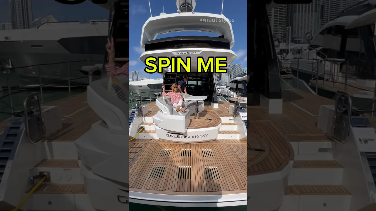 Right ‘round Baby! 😝 #yachts  #yachttour #galeon