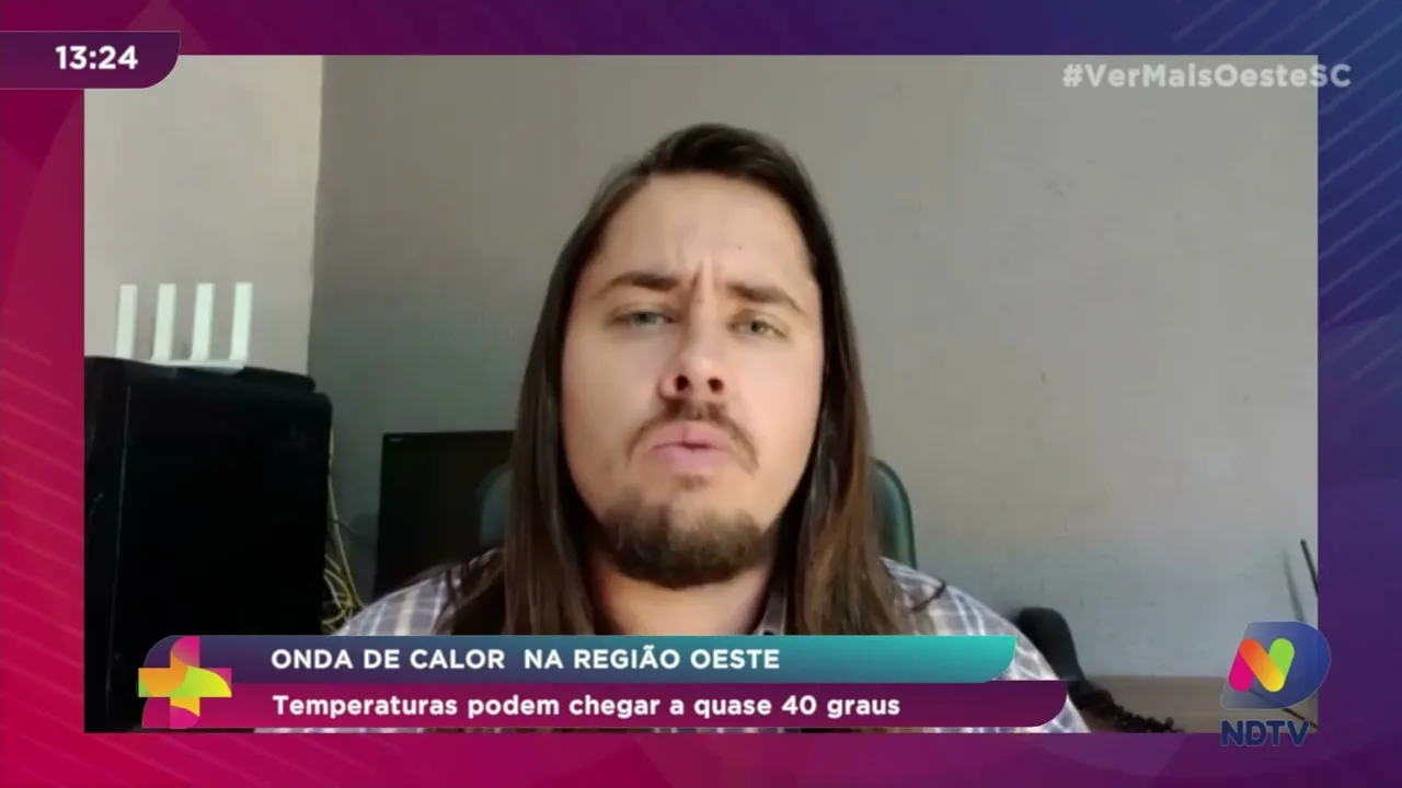 Piter Scheuer faz alerta de calor intenso para o Oeste