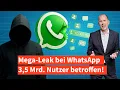 Auch Du bist betroffen! 3,5 Mrd. WhatsApp Nummern abgegriffen - jetzt handeln!  | Anwalt Solmecke