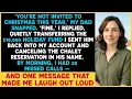 Download Lagu You’Re Not Invited To Christmas This Year,’ My Dad Snapped. ‘Fine...