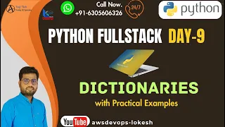 Python Day-9 Mathematical Operations Dictionaries in Python - Explained with Examples