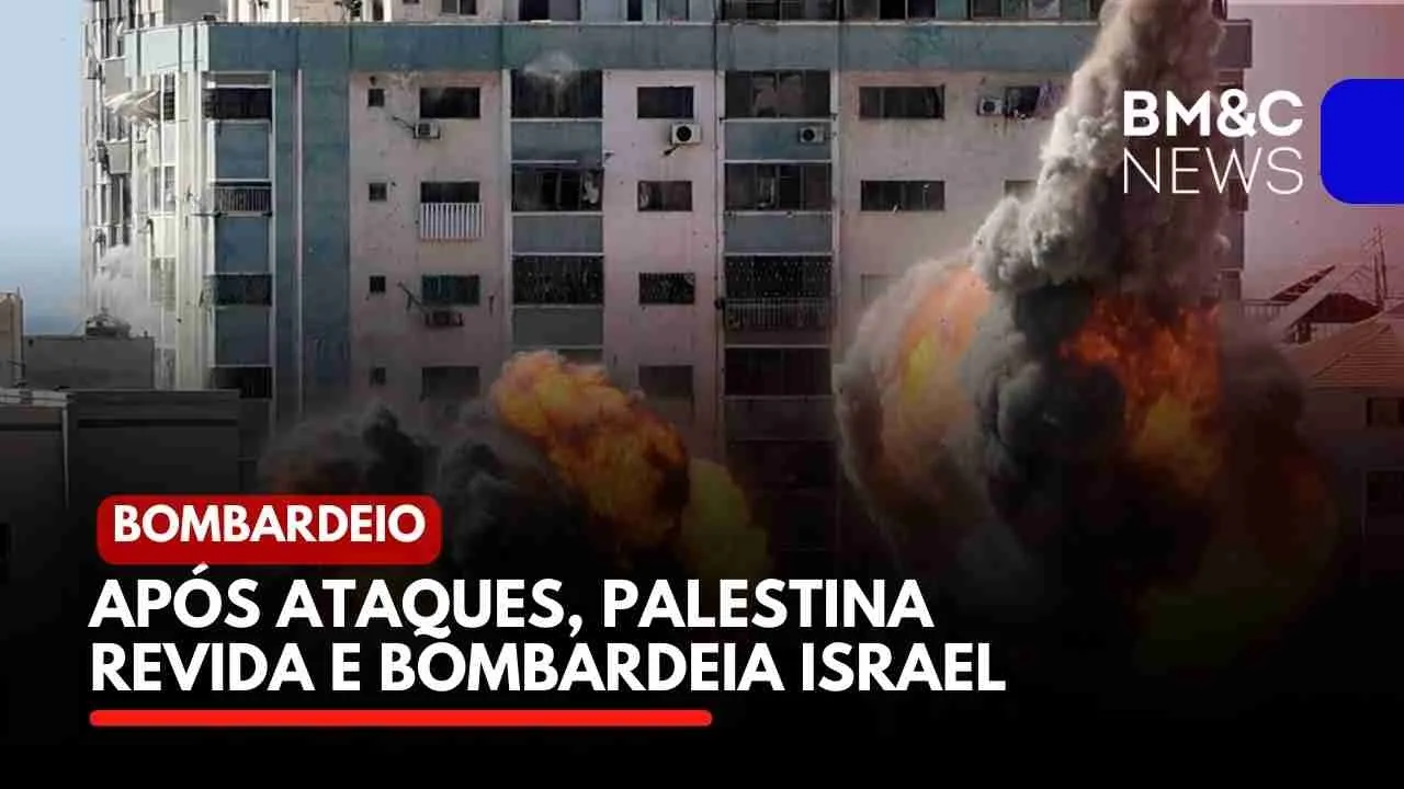 APÓS ATAQUES, PALESTINA REVIDA E BOMBARDEIA ISRAEL