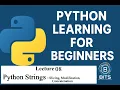 Python Programming for Absolute Beginners Lecture 08 Python Strings Slicing Modify PyCharm