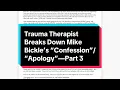 Trauma Therapist Breaks Down Mike Bickle s Apology Confession Part 3