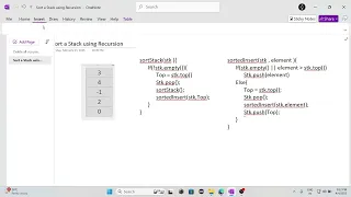 Sort Stack Using Recursion Easiest Explanation Ever