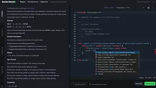 HackerRank Compare two linked lists