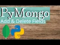 HOW TO PYMONGO ADD AND DELETE COLUMNS FIELDS PYTHON MONGODB