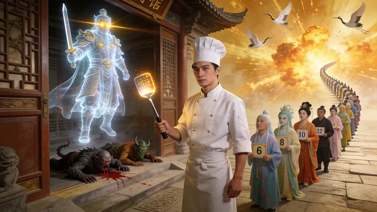 The Immortal King failed to ascend and lost his memory. He was tricked by his grandfather into poster