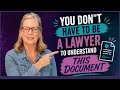 You Don t Have to Be a Lawyer to Understand This Document