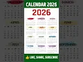 Download Lagu Calendar 2026 / New year 2026🎉 / new year date #newyearcalendar2026