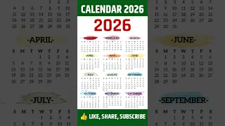 Calendar 2026 New Year 2026 New Year Date Newyearcalendar2026 