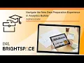 Navigate the New Data Preparation Experience in Analytics Builder Administrator