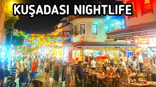 KUSADASI TURKIYE NIGHTLIFE WALKING TOUR SUMMER WALK 2026 4k U 60fps
