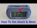Sharp Digital Alarm Clock Model SPC483CAMZ - How To Set The Alarm More